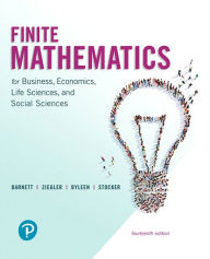 Title: Finite Mathematics for Business, Economics, Life Sciences, and Social Sciences / Edition 14, Author: Raymond Barnett