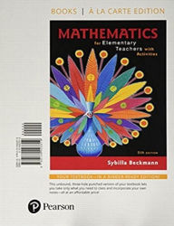 Title: Mathematics for Elementary Teachers with Activities, Loose-Leaf Edition Plus MyLab Math -- 24 Month Access Card Package / Edition 5, Author: Sybilla Beckmann