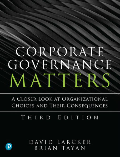 Corporate Governance Matters / Edition 3