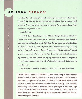 speak laurie halse anderson free pdf