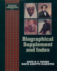 Title: Biographical Supplement and Index, Author: David M. P. Freund