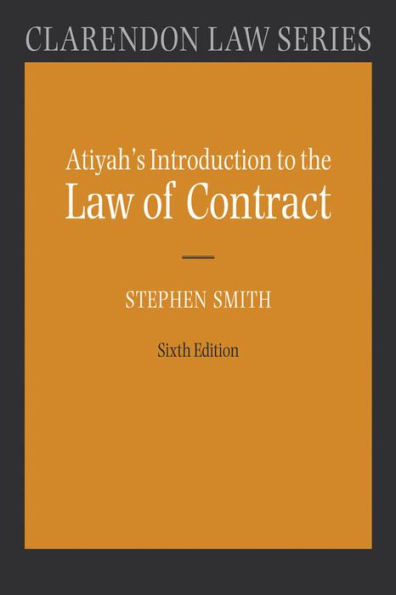 Atiyah's Introduction to the Law of Contract