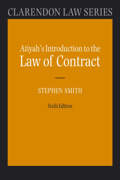 Atiyah's Introduction to the Law of Contract