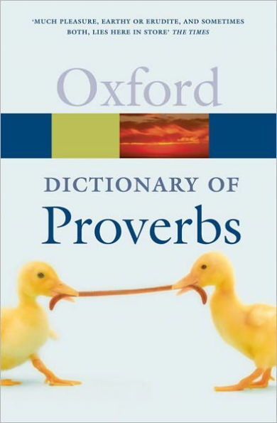 A Dictionary of Proverbs