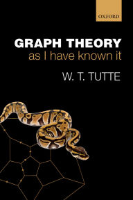 Title: Graph Theory As I Have Known It, Author: W. T. Tutte