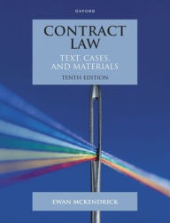 Title: Contract Law: Text, Cases and Materials, Author: Ewan McKendrick