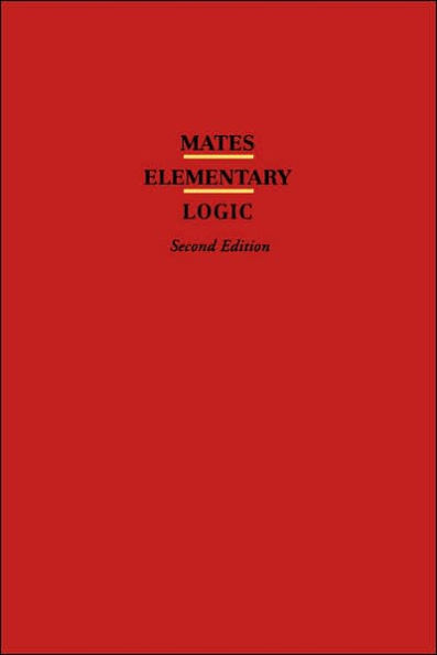 Elementary Logic / Edition 2