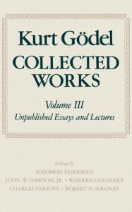 Title: Collected Works, Author: Kurt Godel