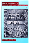 Legal Research: Historical Foundations of the Electronic Age