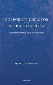 Title: Corporate Director and Officer Liability: 