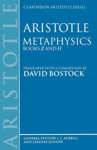 Title: Metaphysics: Books Z and H / Edition 1, Author: Aristotle