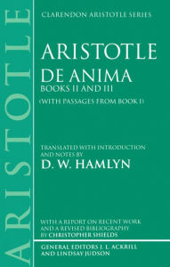Title: De Anima / Edition 1, Author: Aristotle