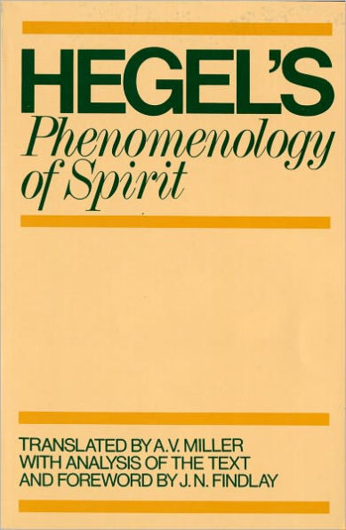 Phenomenology of Spirit / Edition 1