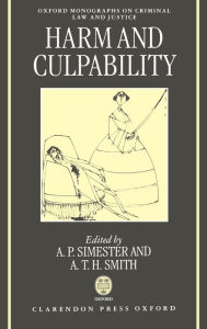 Title: Harms and Culpability, Author: Andrew Simester