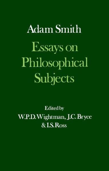 Essays on Philosophical Subjects, with Dugald Stewart's 