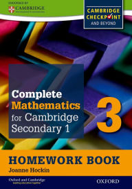 Title: Complete Mathematics for Cambridge Secondary 1 Homework Book 3 (Pack of 15): For Cambridge Checkpoint and beyond, Author: Joanne Hockin