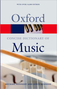 The Concise Oxford Dictionary of Music / Edition 5