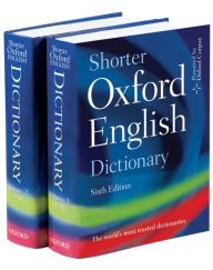 Title: Shorter Oxford English Dictionary, Author: Oxford Languages