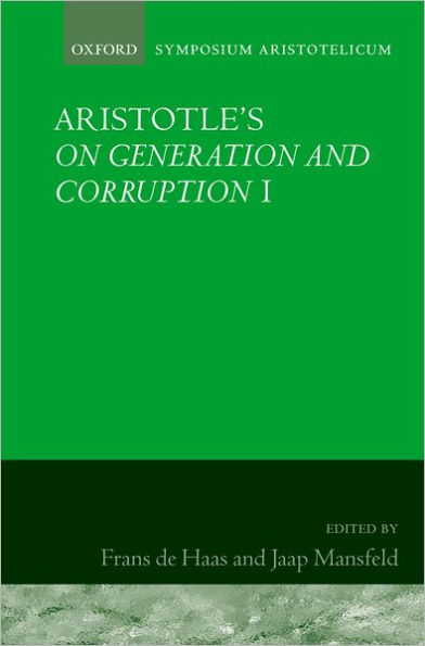 Aristotle's On Generation and Corruption I