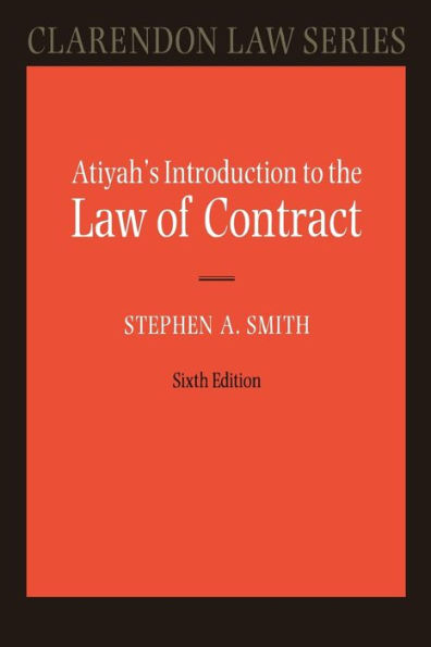 Atiyah's Introduction to the Law of Contract / Edition 6