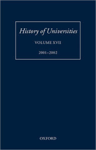 History of Universities: Volume XVII