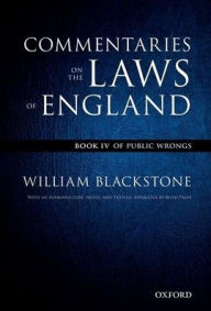 Title: The Oxford Edition of Blackstone's: Commentaries on the Laws of England: Book I, II, III, and IVPack, Author: William Blackstone