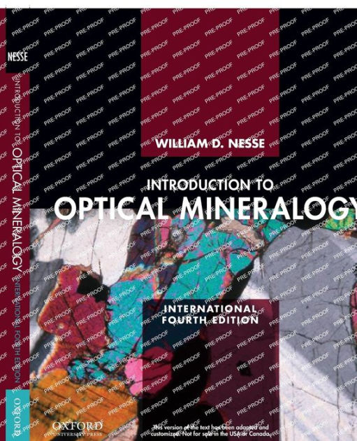 Introduction to Optical Mineralogy by William Nesse, Paperback Barnes