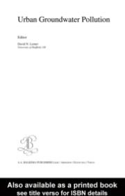 Urban Groundwater Pollution: IAH International Contributions to Hydrogeology 24