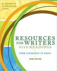 Resources for Writers with Readings (with MyWritingLab Student Access Code Card) / Edition 3
