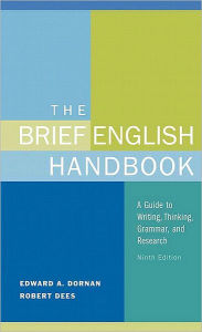 Title: Brief English Handbook / Edition 9, Author: Edward A. Dornan (Late)