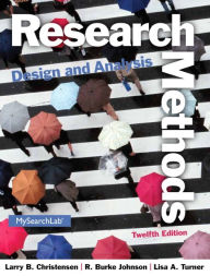 Title: Research Methods, Design, and Analysis / Edition 12, Author: Larry Christensen