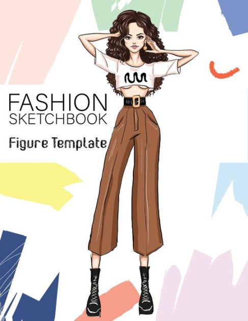 fashion sketchbook figure template