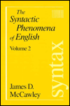 Syntactic Phenomena of English