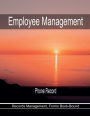 Employee Management - Phone Record: Records Management, Forms Book-Bound