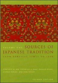 Title: Sources of Japanese Tradition / Edition 1, Author: Wm. Theodore De Bary