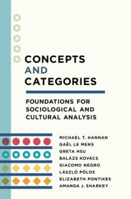Title: Concepts and Categories: Foundations for Sociological and Cultural Analysis, Author: Michael T. Hannan