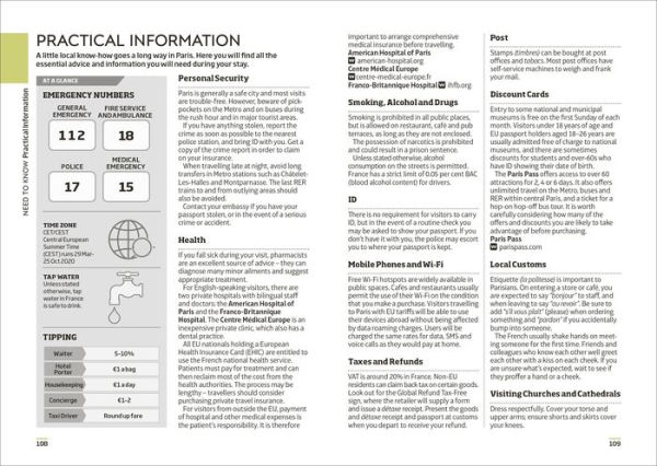 DK Eyewitness Paris Mini Map and Guide