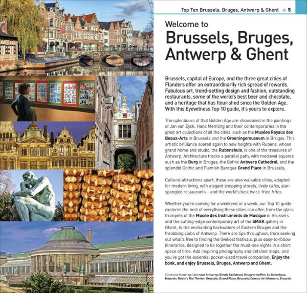 DK Eyewitness Top 10 Brussels, Bruges, Antwerp and Ghent