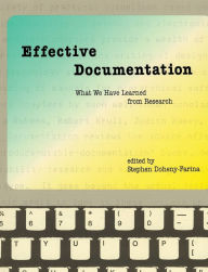 Title: Effective Documentation: What We Have Learned from Research, Author: Stephen Doheny-Farina
