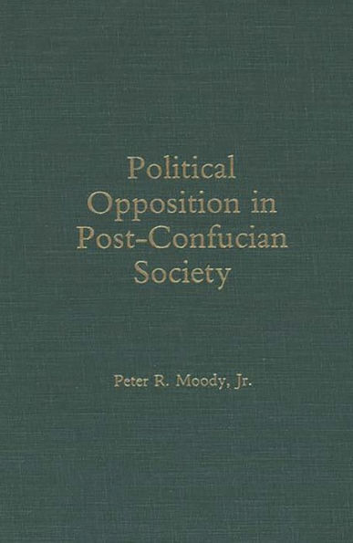 Political Opposition in Post-Confucian Society