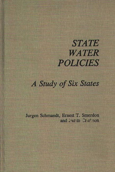 State Water Policies: A Study of Six States