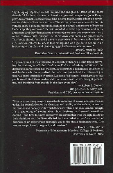 Leaders on Ethics: Real-World Perspectives on Today's Business Challenges