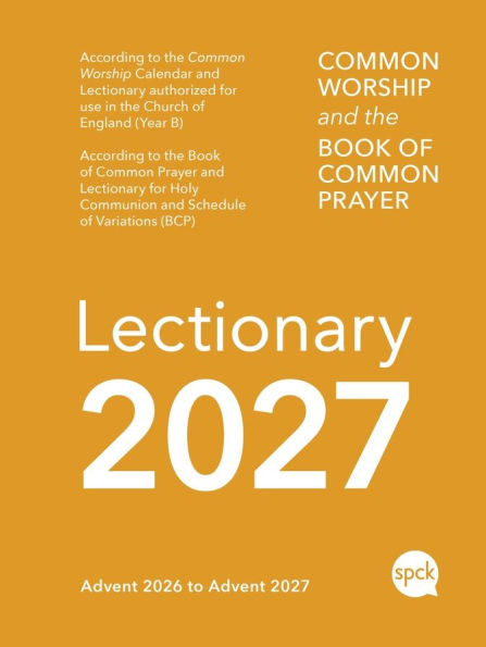 Common Worship Lectionary 2027: Church of England Liturgical Calendar with the Book of Common Prayer (Includes Daily Readings and Service Planning Guide in a Compact, Portable Size