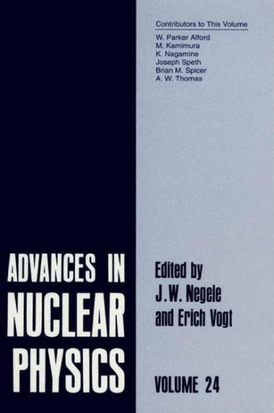 Advances in Nuclear Physics: Volume 24 / Edition 1