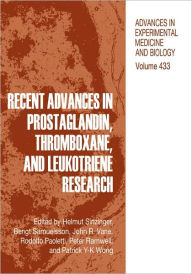 Title: Recent Advances in Prostaglandin, Thromboxane, and Leukotriene Research / Edition 1, Author: Helmut Sinzinger
