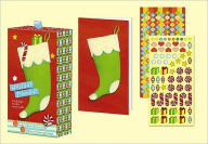 Stocking Holiday Sticker Note Cards
