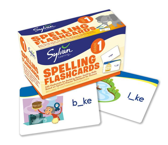 First Grade Spelling Flashcards by Sylvan Learning, Other