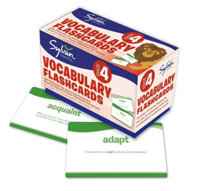 Fourth Grade Vocabulary Flashcards by Sylvan Learning, Other
