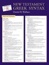 Title: New Testament Greek Syntax Laminated Sheet, Author: Daniel B. Wallace