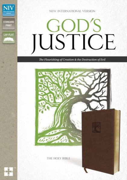 NIV, God's Justice Bible, Leathersoft, Brown: The Flourishing of Creation and the Destruction of Evil